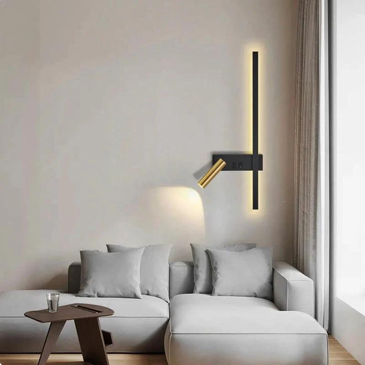 Adjustable LED Wall Lamp with Spot – Reading Light for Bedroom