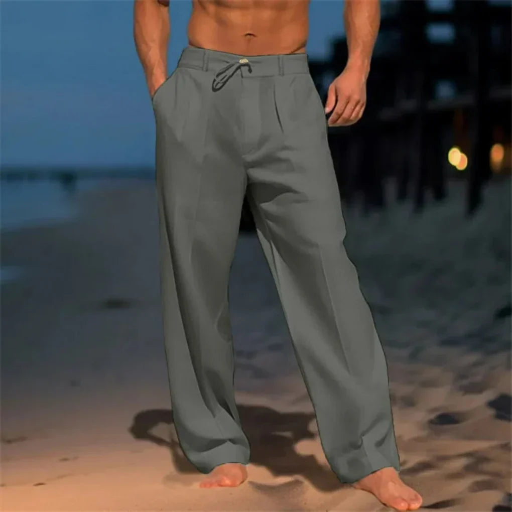 Men’s Elegant Summer Linen Trousers