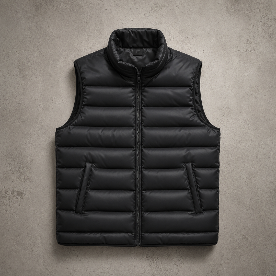 Tavira Quilted Stand Collar Puffer Vest