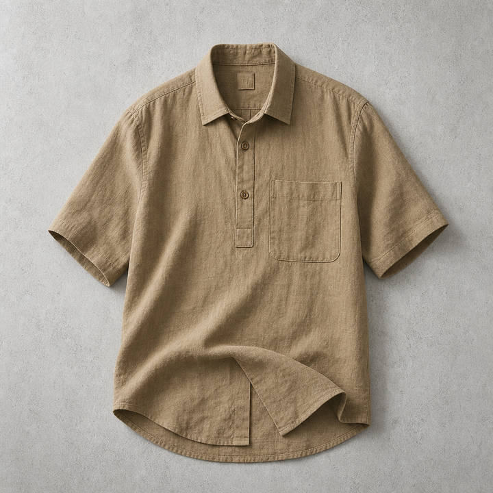 Burford Textured Popover Polo Shirt