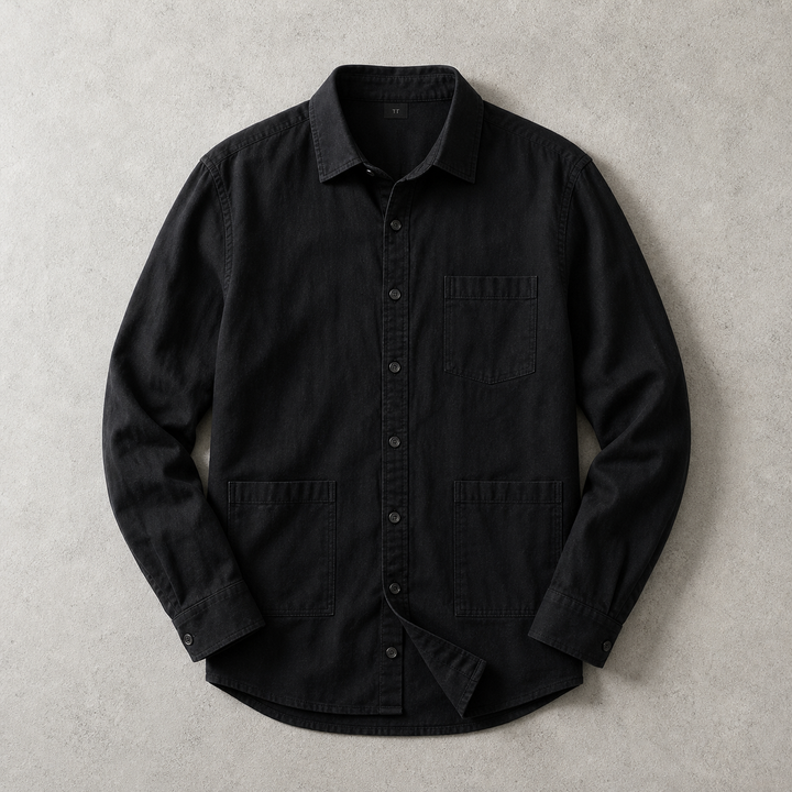 Sherborne Washed Cotton Utility Overshirt