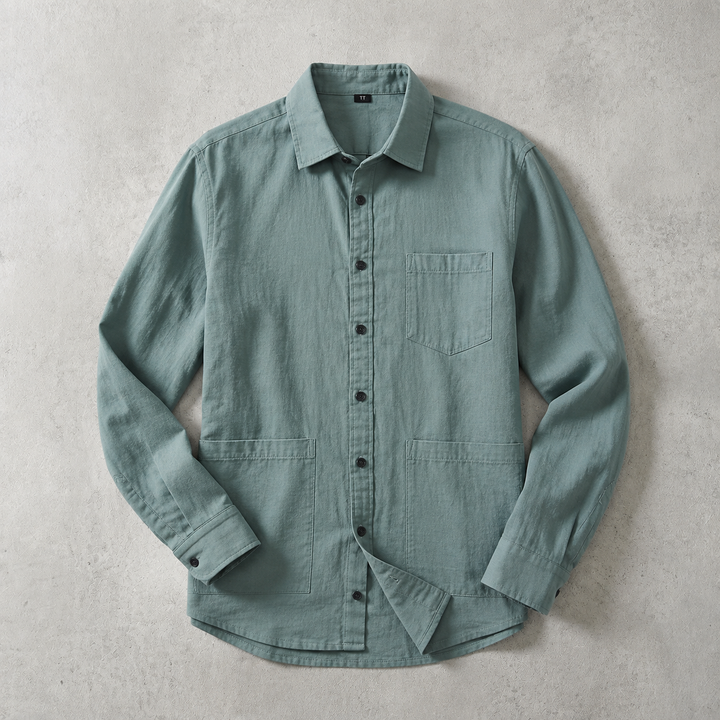 Sherborne Washed Cotton Utility Overshirt