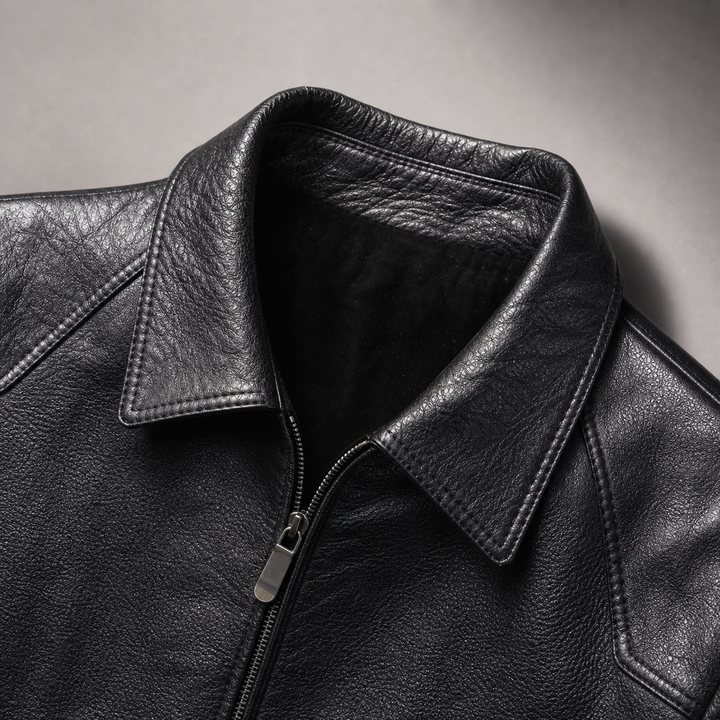 Coimbra Panelled Slim Faux Leather Jacket