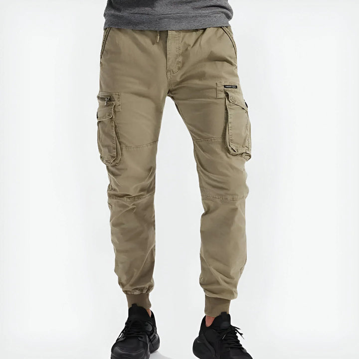 Cotton Cargo Pants for Men, view 5 - Elena Harper
