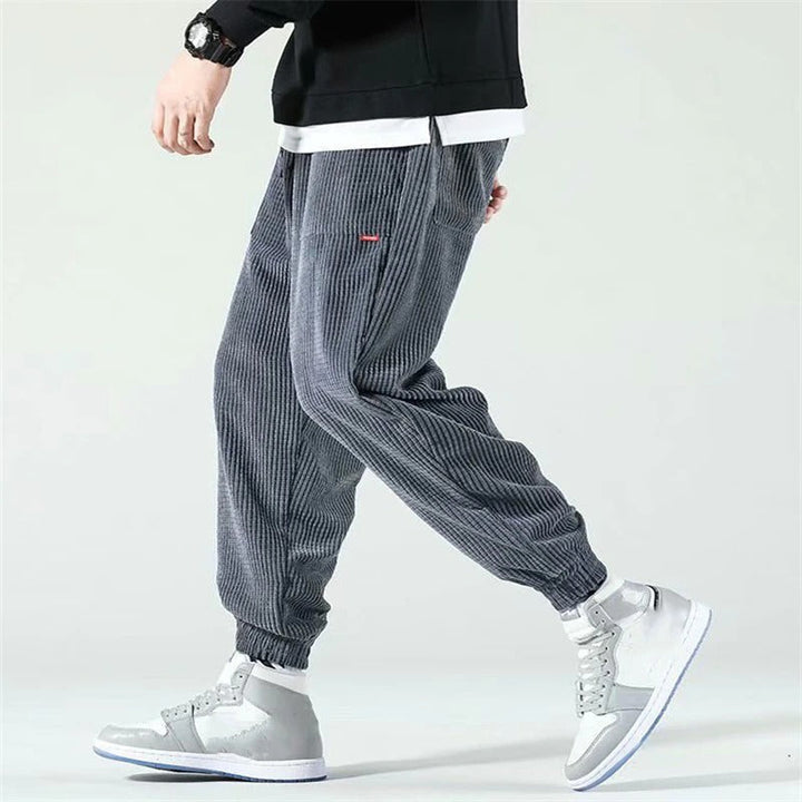 Men's Jogging Pants Casual Fit Soft Fabric with Elastic Waistband, view 2 - Elena Harper
