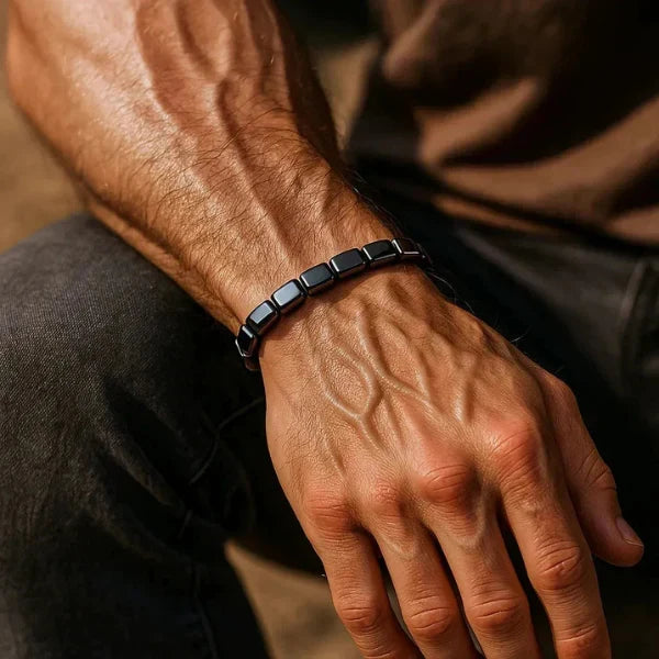 Men's Hematite Bracelet – Elegance, Strength & Stylish Energy