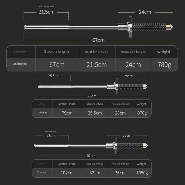 TerraGrip | Adjustable, Durable Alloy Trekking Pole with Non-Slip Grip