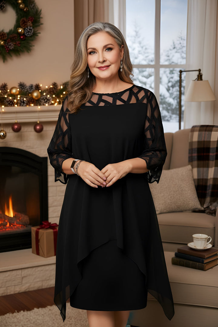 Madeleine Elegant Lace Dress for Everyday Comfort, view 2 - Elena Harper