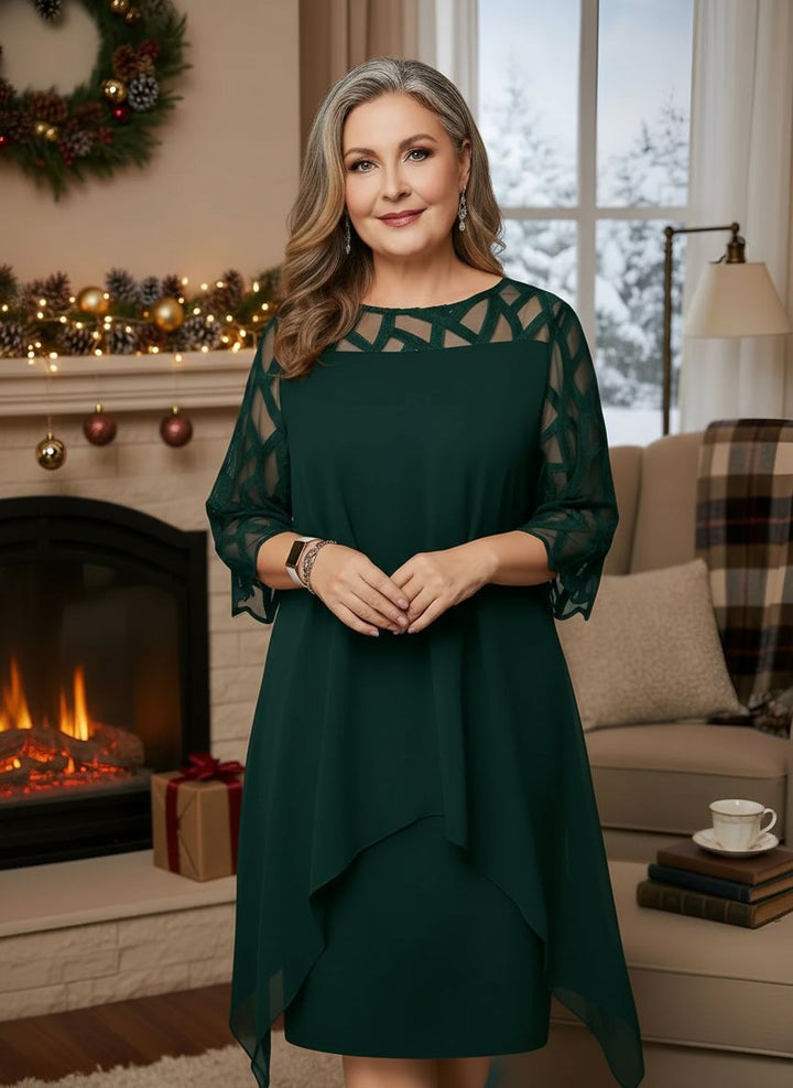 Madeleine Elegant Lace Dress for Everyday Comfort, view 4 - Elena Harper