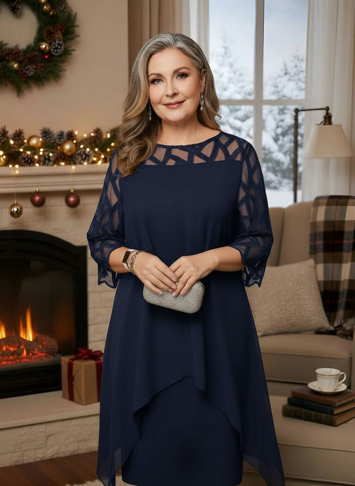 Madeleine Elegant Lace Dress for Everyday Comfort, view 3 - Elena Harper