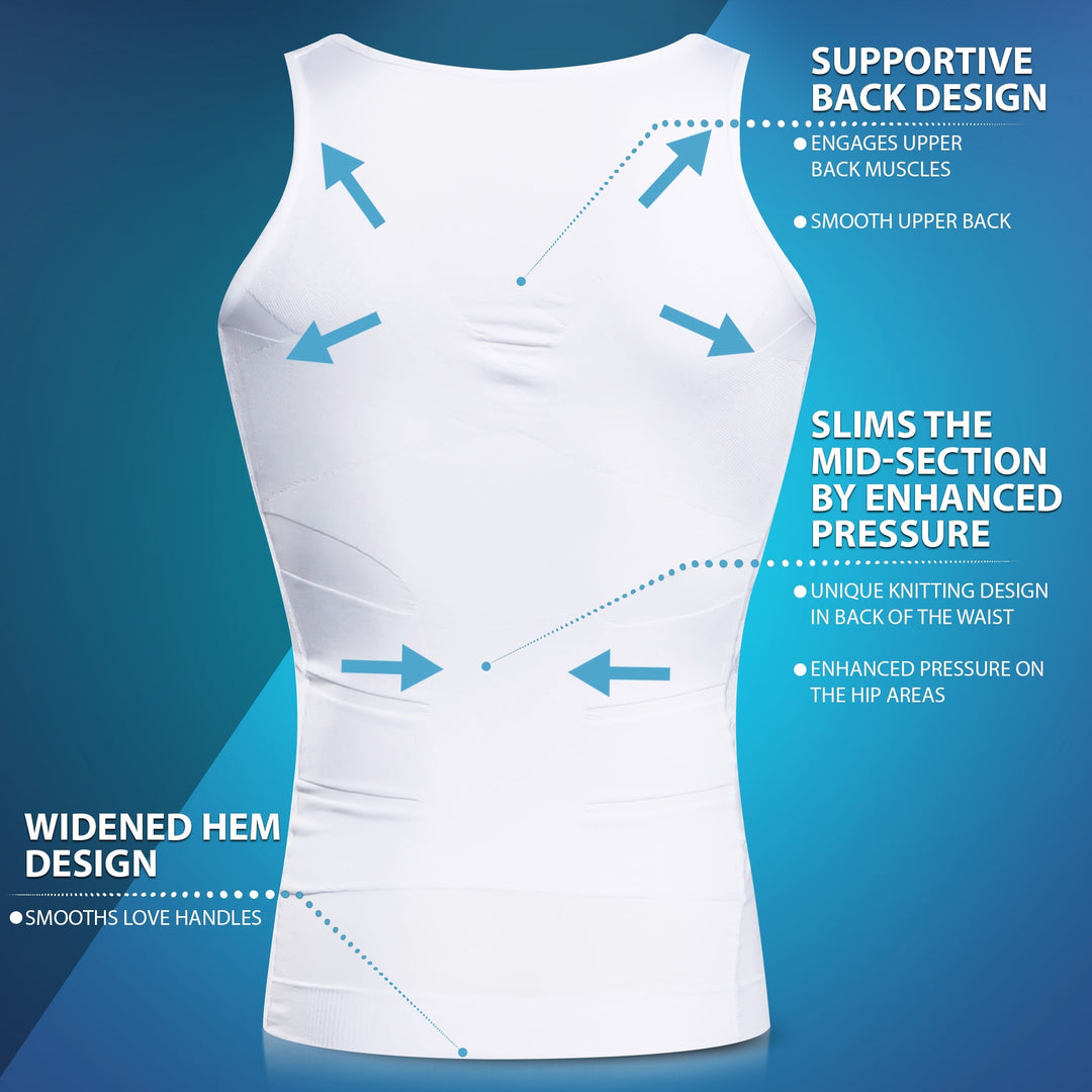 SculptWear Compression Tank Top for Men, view 9 - Elena Harper