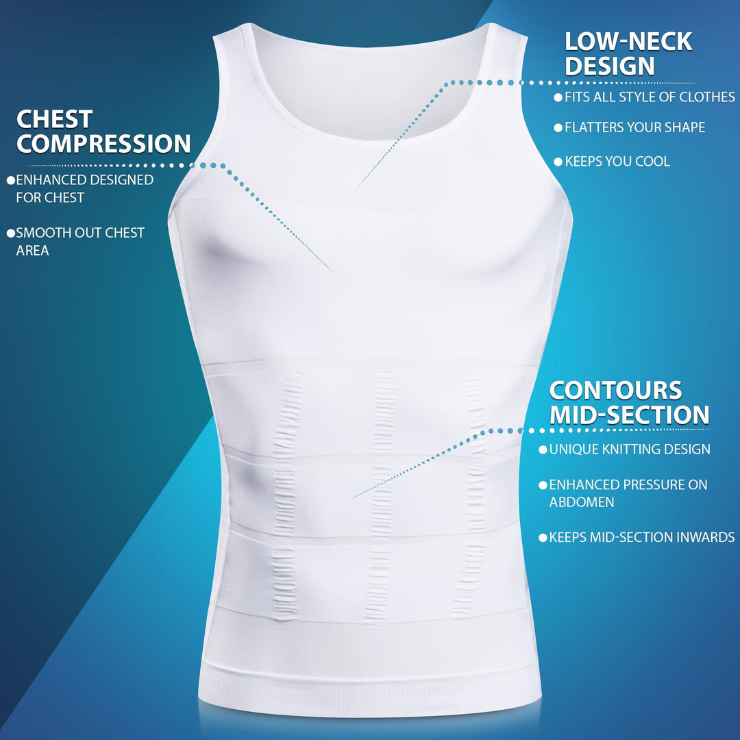 SculptWear Compression Tank Top for Men, view 8 - Elena Harper