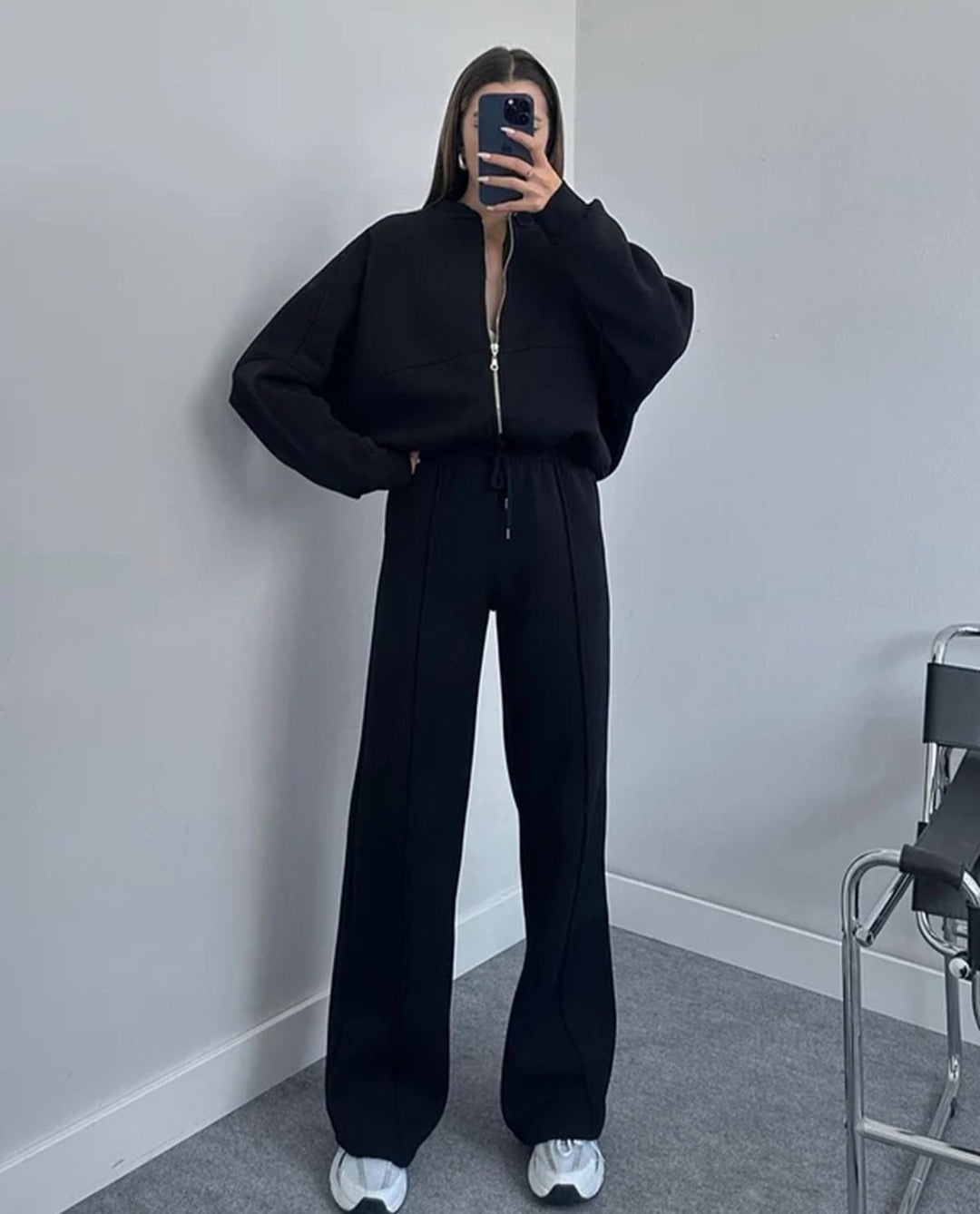 Women's Tracksuit with Zipper - Nora