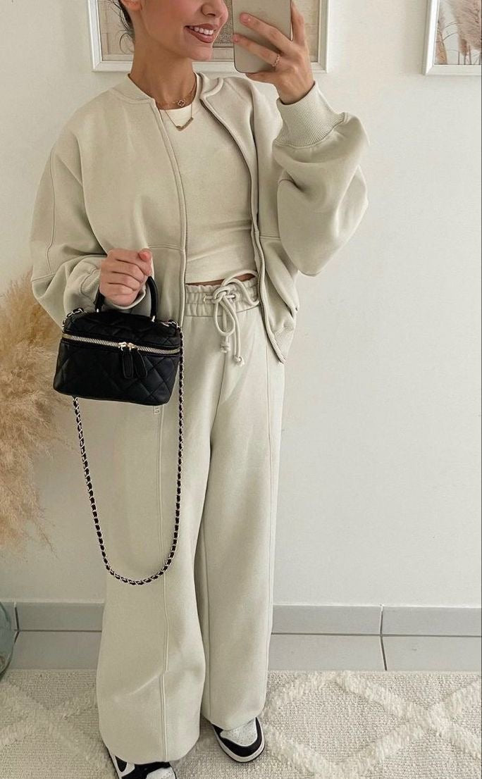 Women's Tracksuit with Zipper - Nora
