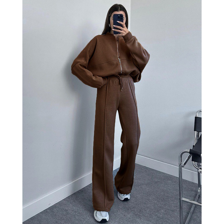 Women's Tracksuit with Zipper - Nora