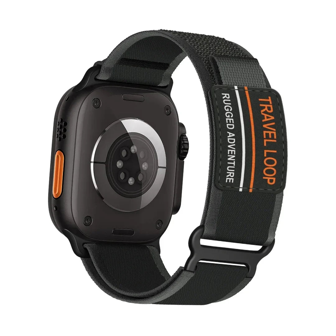 Stretch Fabric Watch Strap with Adjustable Stainless Steel Clasp