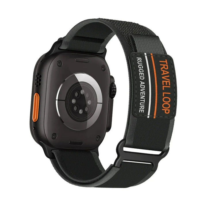 Stretch Fabric Watch Strap with Adjustable Stainless Steel Clasp