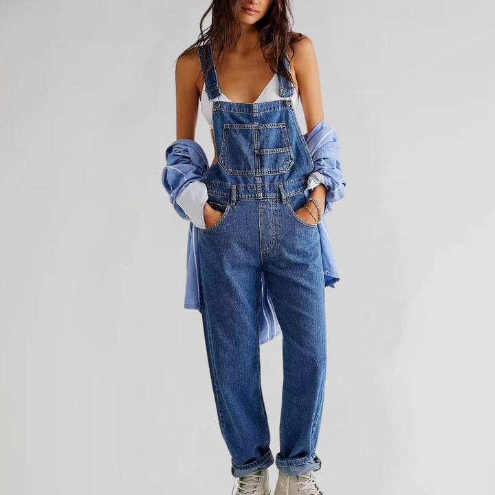 Trendy Denim Jumpsuit for Women - Seraphina