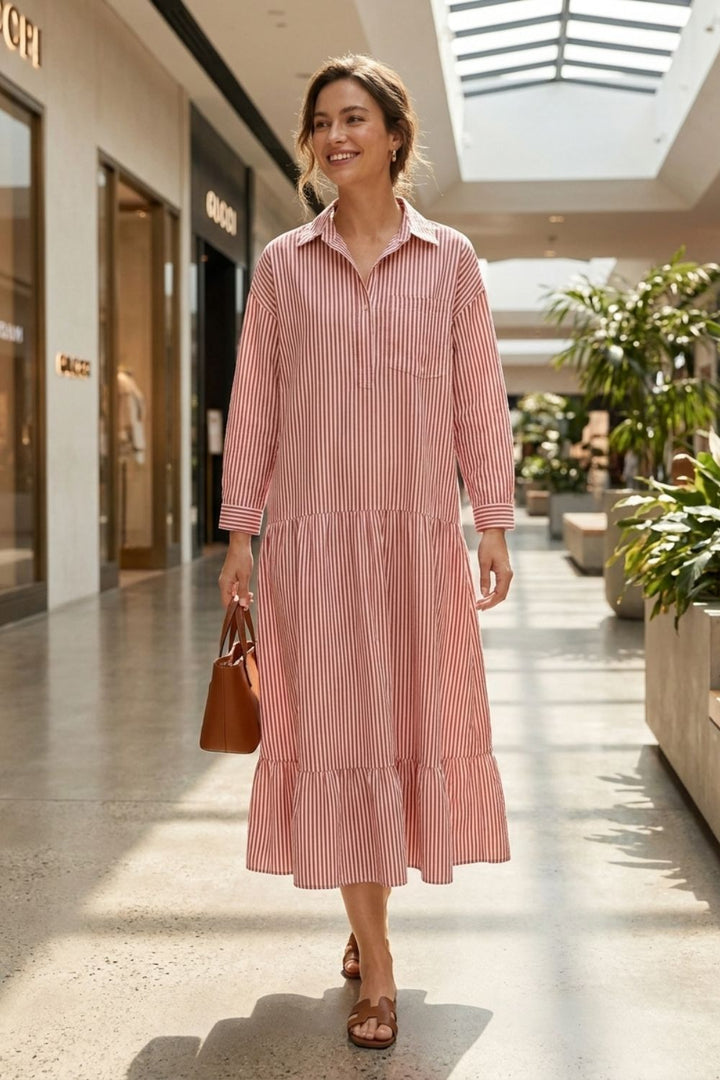 Women’s Striped Maxi Dress | Boho