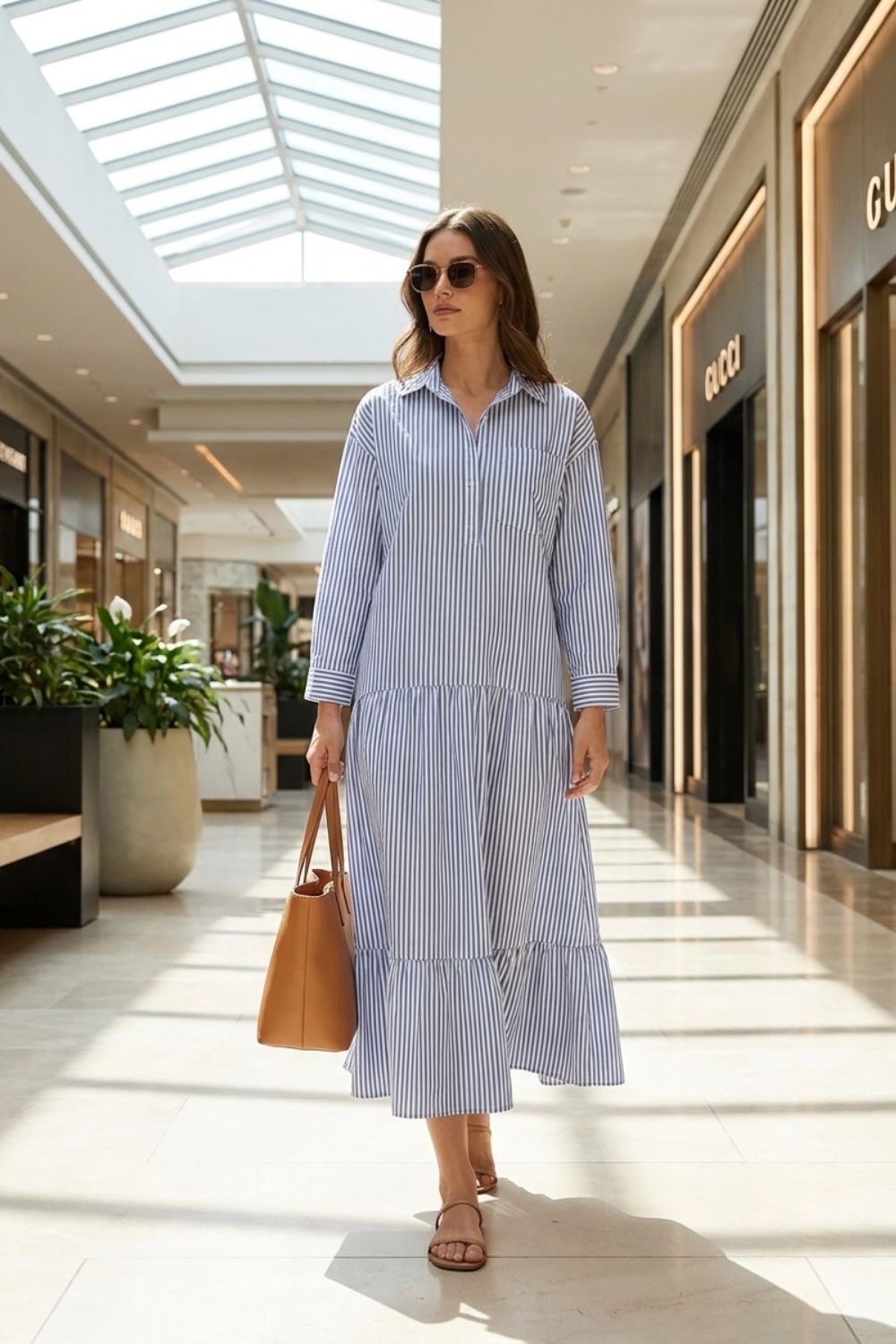 Women’s Striped Maxi Dress | Boho