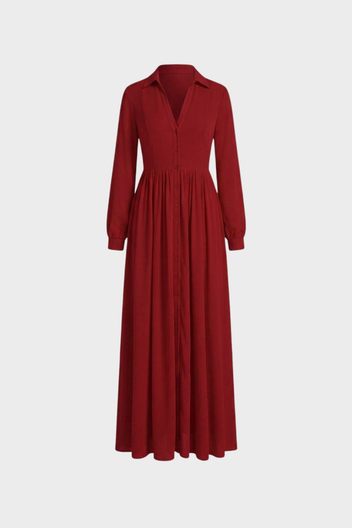 Women's Flowing Maxi Dress | V-Neck