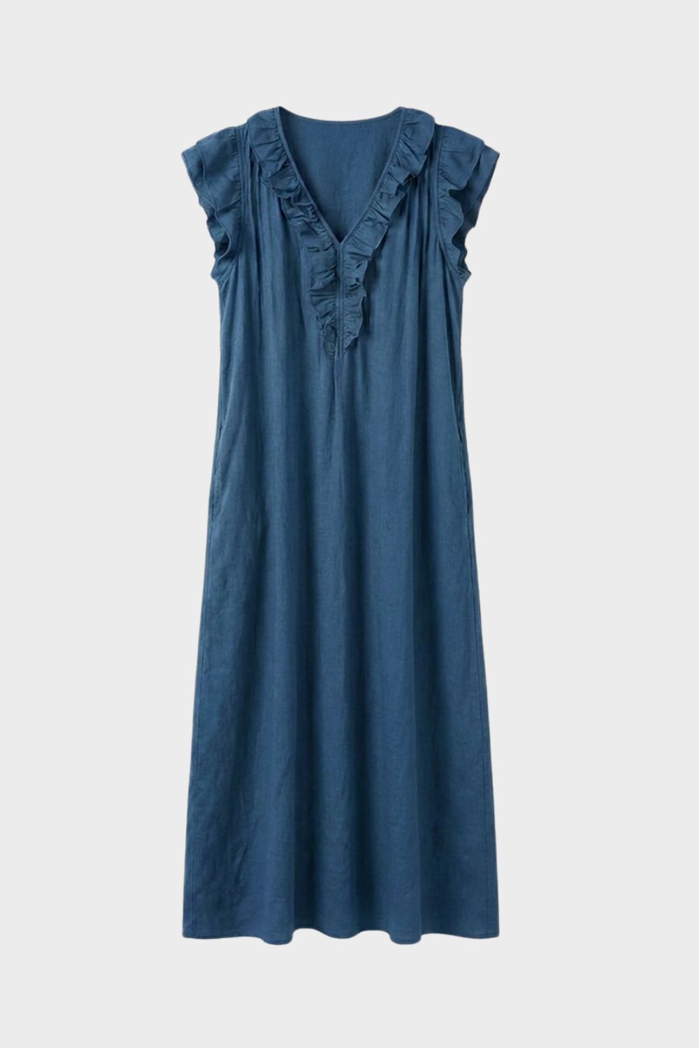 Women's Ruffle Midi Dress Summer, view 5 - Elena Harper