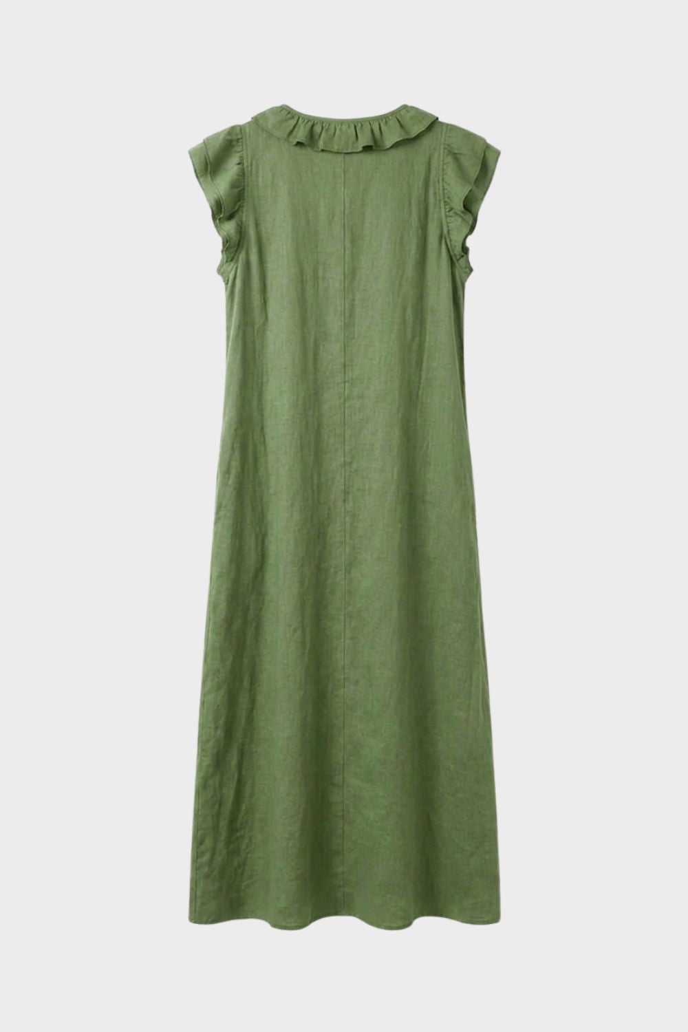 Women's Ruffle Midi Dress Summer, view 3 - Elena Harper
