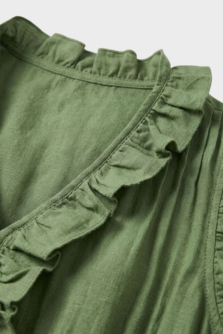 Women's Ruffle Midi Dress Summer, view 2 - Elena Harper