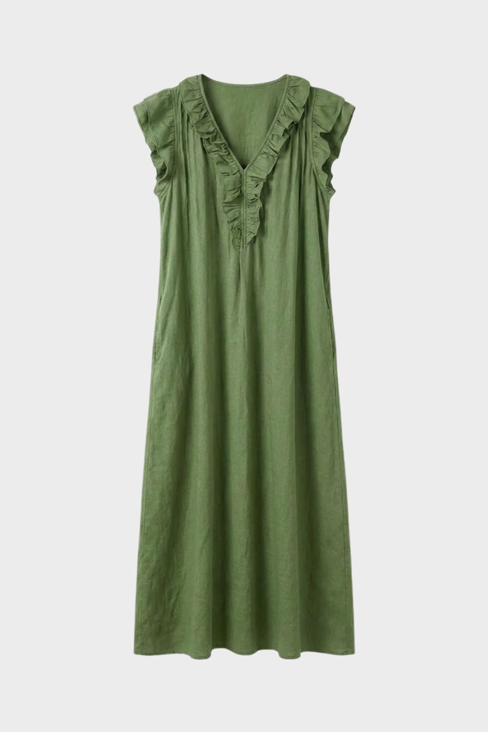 Women's Ruffle Midi Dress Summer - Elena Harper