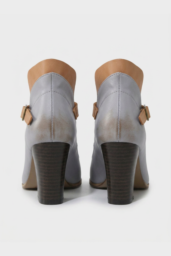 Women's Pumps with Strap and Block Heel