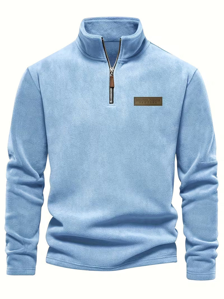 Vincent - Timeless Zip Sweater with High Collar