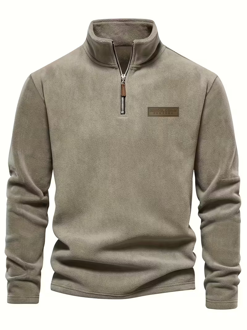 Vincent - Timeless Zip Sweater with High Collar
