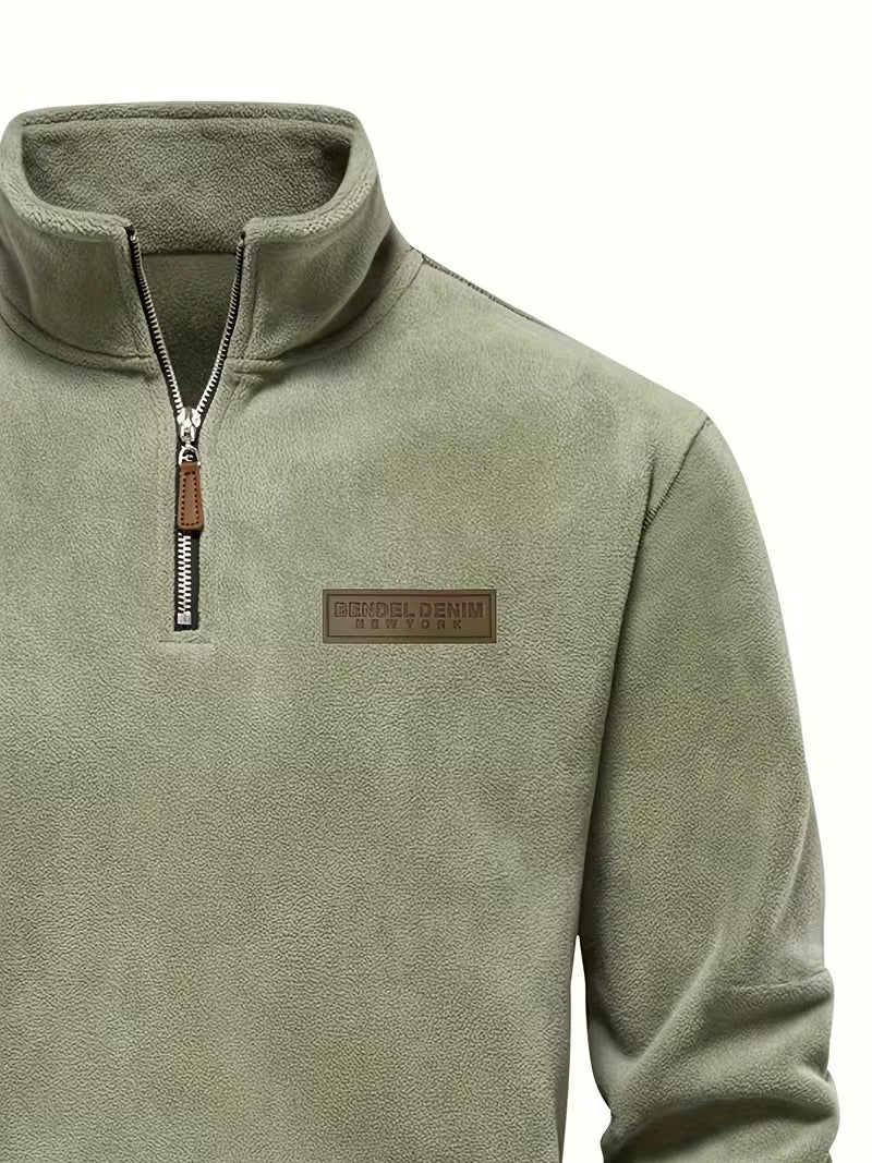 Vincent - Timeless Zip Sweater with High Collar