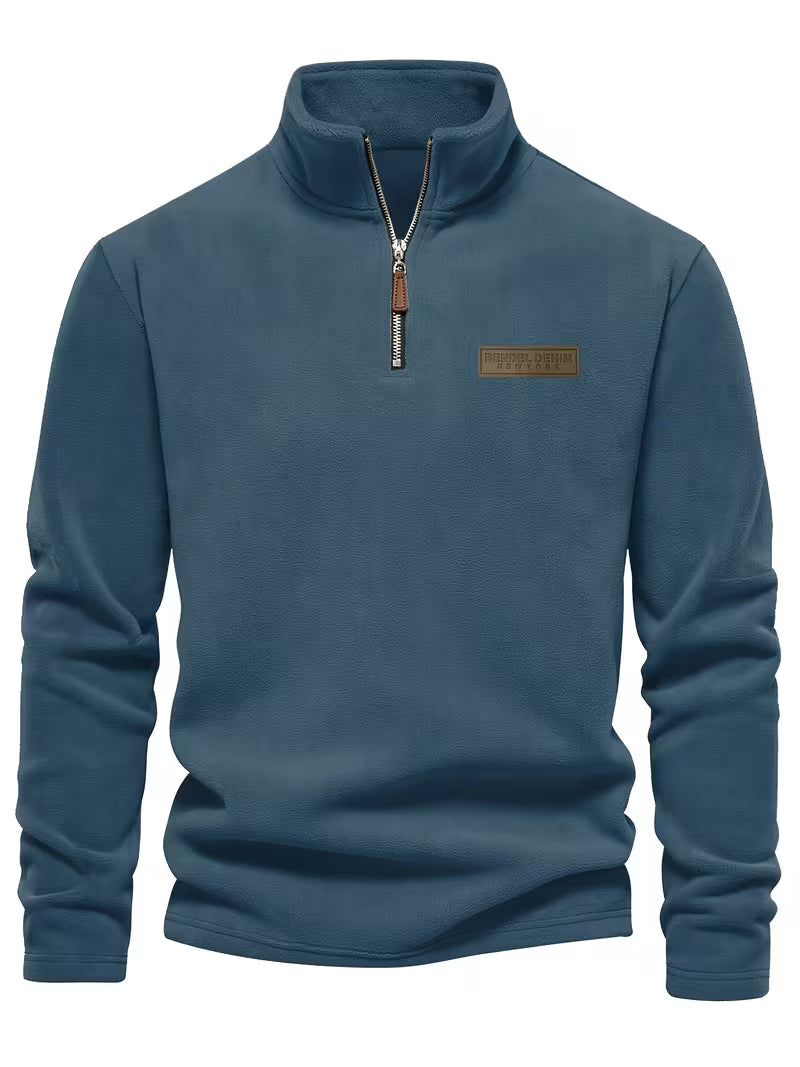 Vincent - Timeless Zip Sweater with High Collar