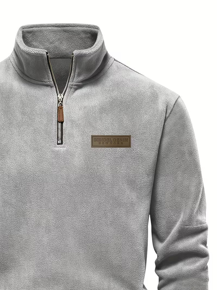 Vincent - Timeless Zip Sweater with High Collar
