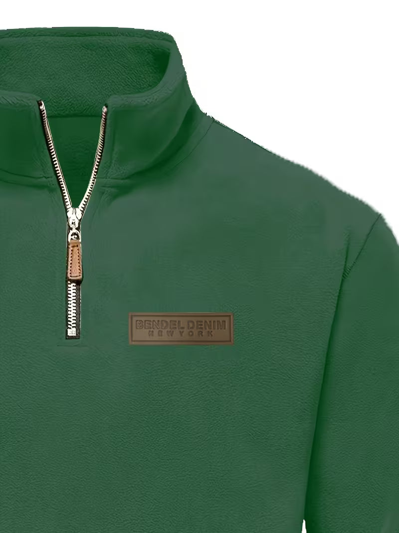 Vincent - Timeless Zip Sweater with High Collar
