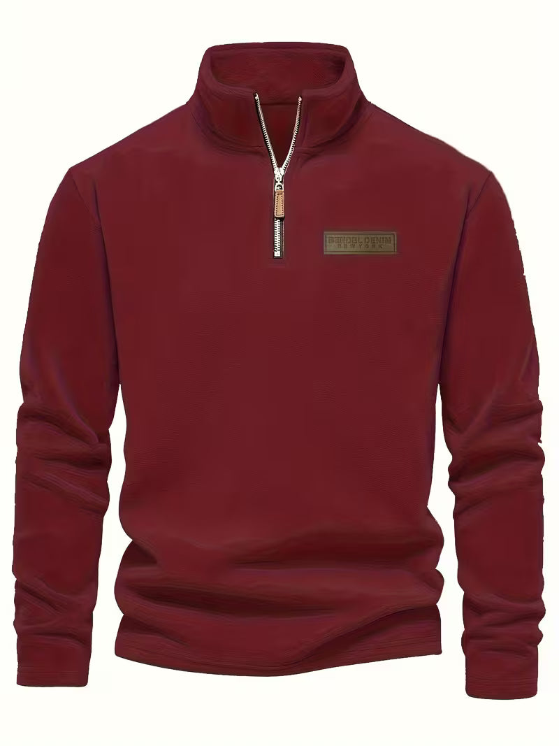 Vincent - Timeless Zip Sweater with High Collar