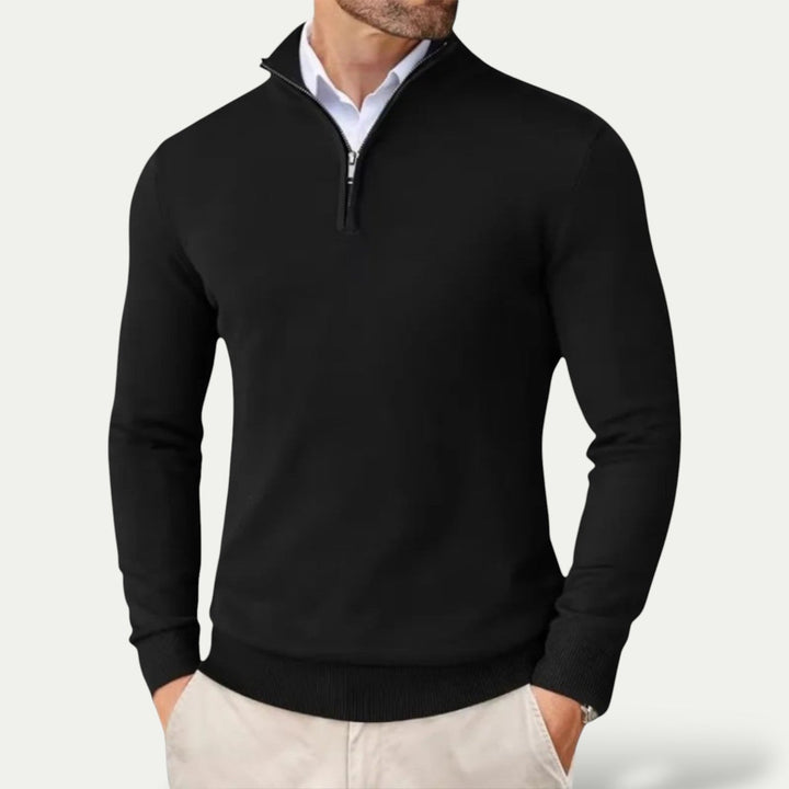 Sébastien - Refined Cashmere Half-Zip Sweater