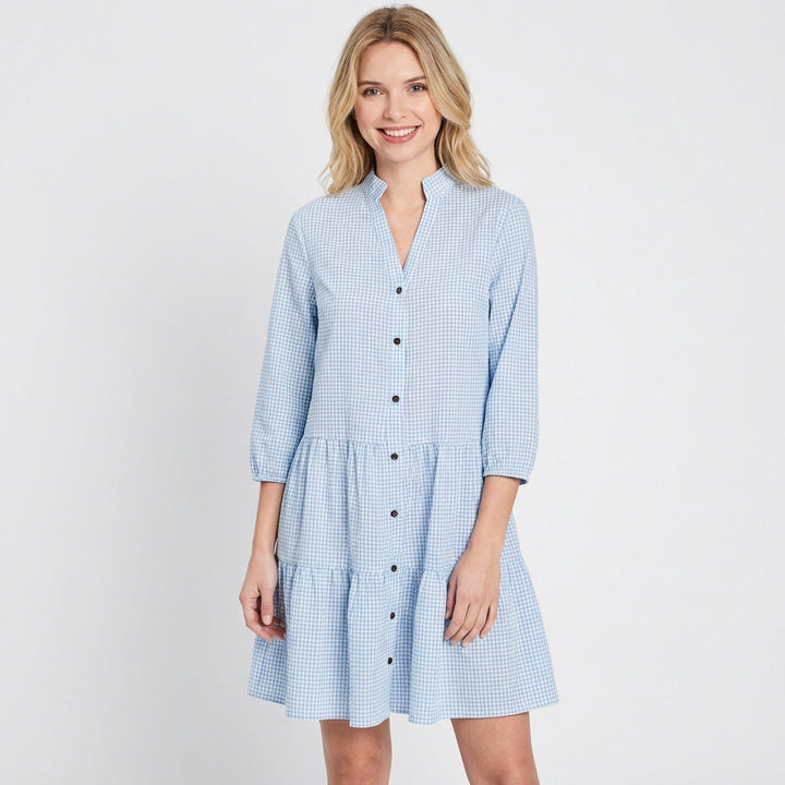 Tuva | Short Vichy Check Dress for Women