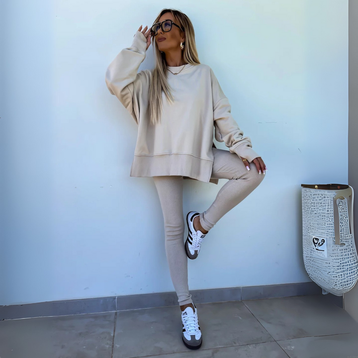 Madison Oversized Sweatshirt & Leggings, view 3 - Elena Harper