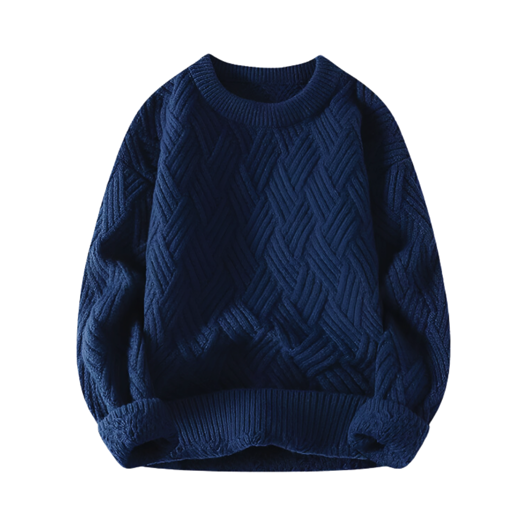 Men's Cozy Ribbed Crew Neck Sweater