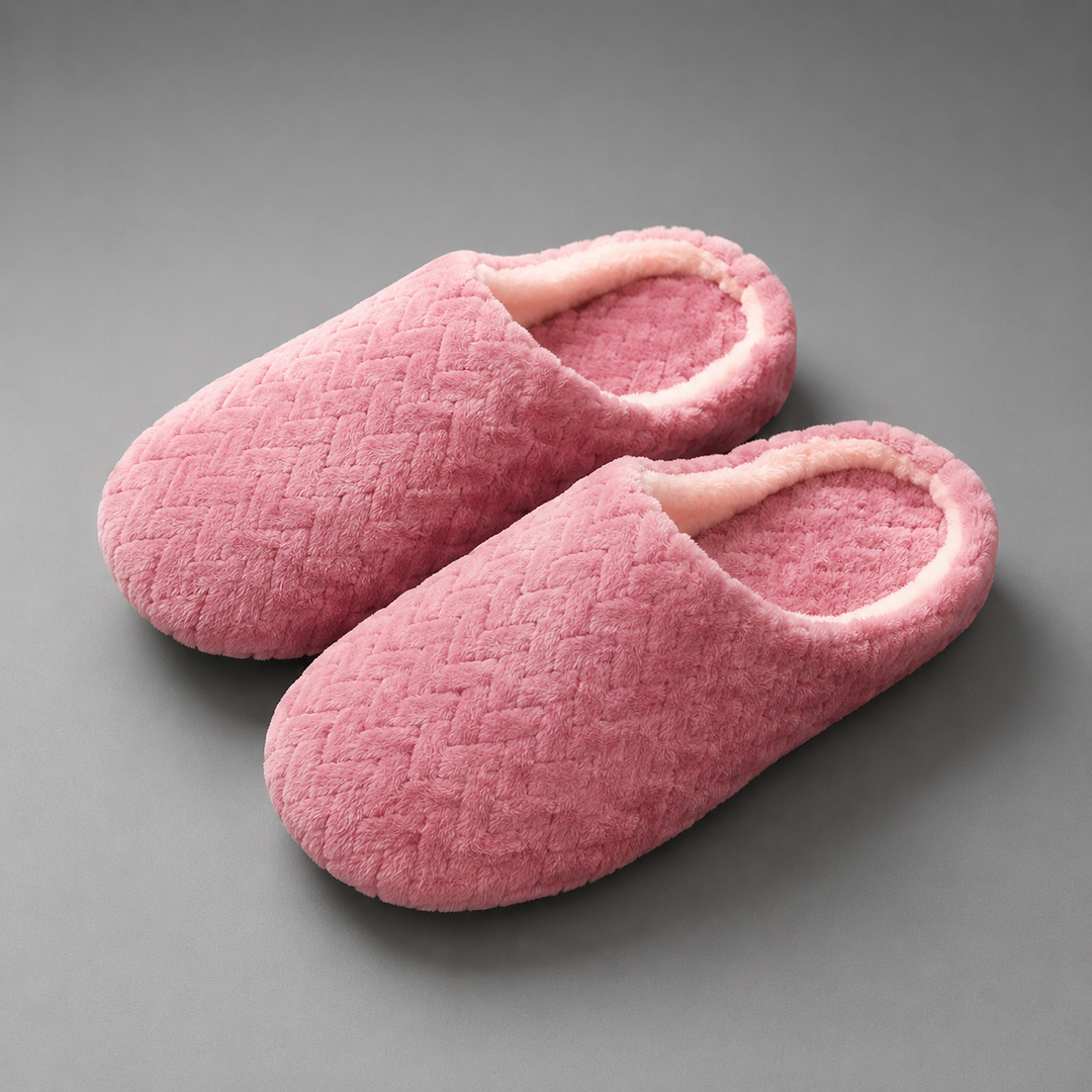 Unisex Fluffy Indoor Slippers – Soft Lightweight Non-Slip Plush House Slides