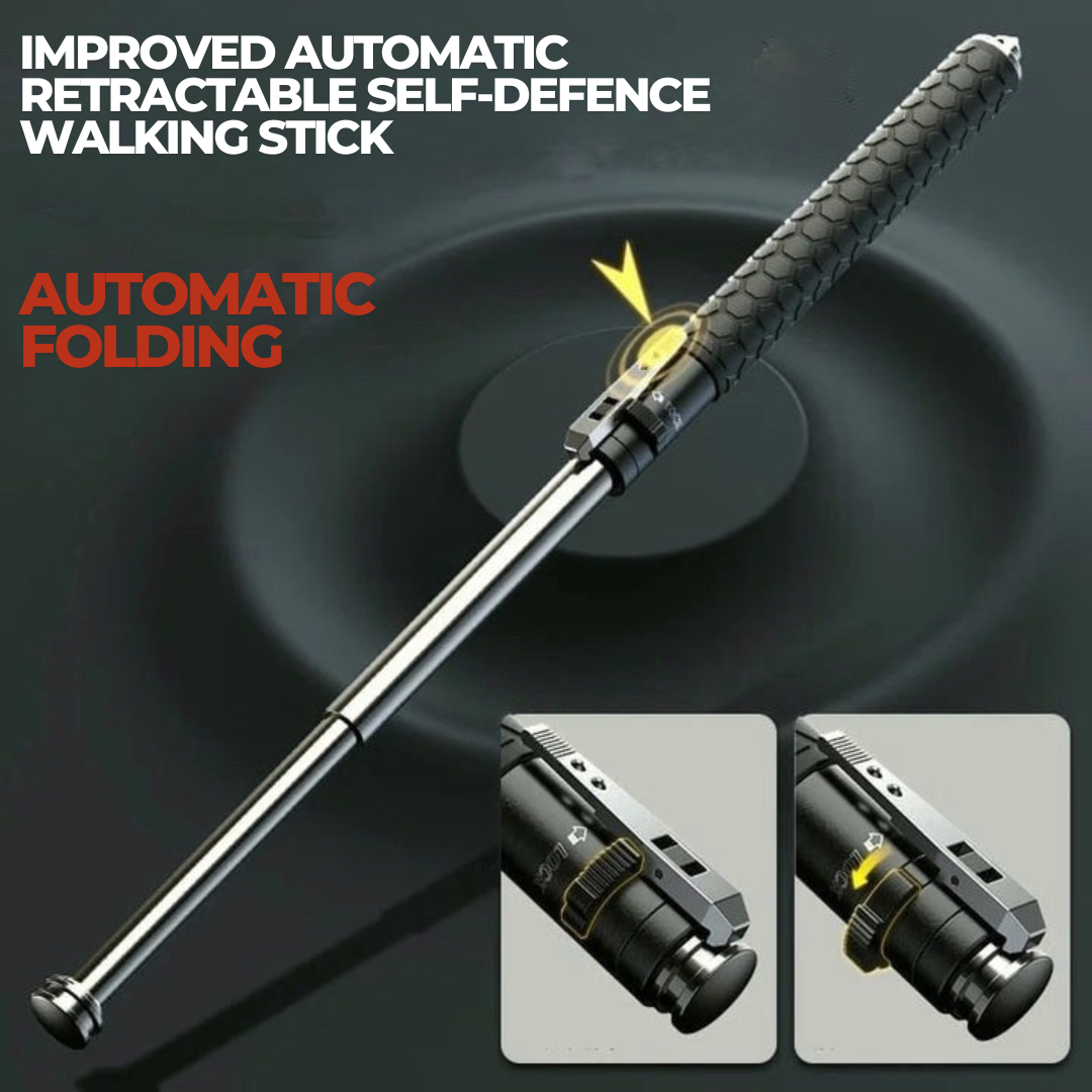 Automatic Self-Defence Walking Stick for Hiking and Urban Safety