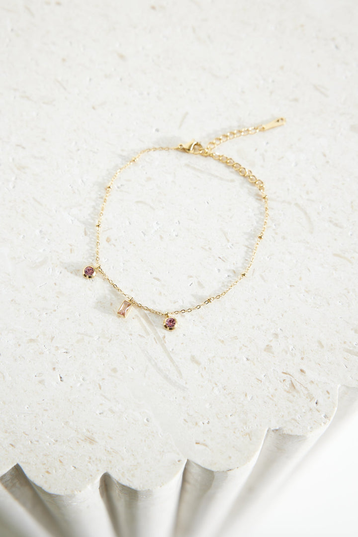 18k Gold Plated Gems For You Bracelet Gold - Elena Harper
