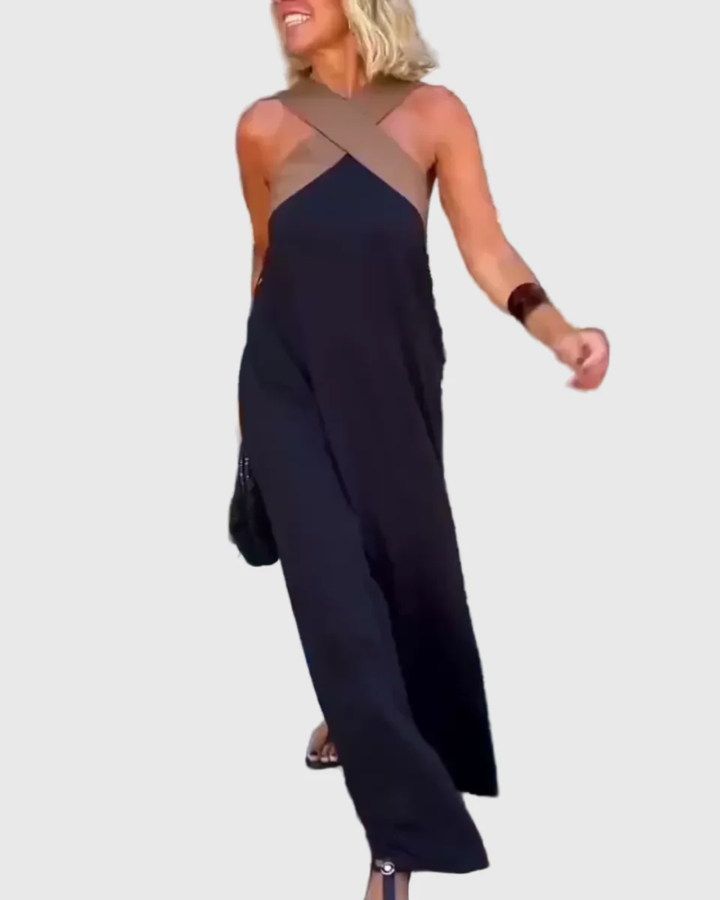 Elena Elegant and Flowing Maxi Dress, view 4 - Elena Harper