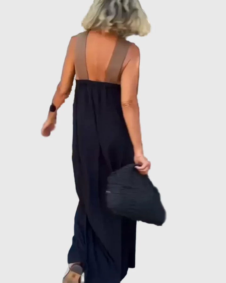 Elena Elegant and Flowing Maxi Dress, view 2 - Elena Harper
