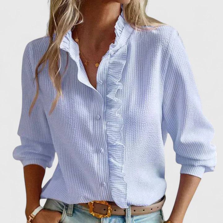 Yasmine™  |  Sophisticated Long Sleeve Blouse