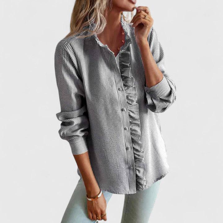 Yasmine™  |  Sophisticated Long Sleeve Blouse