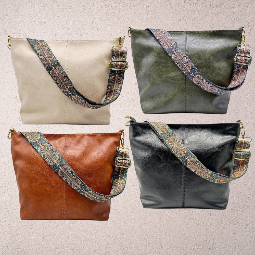 Sophia Elegant Strap Tote Bag, view 6 - Elena Harper