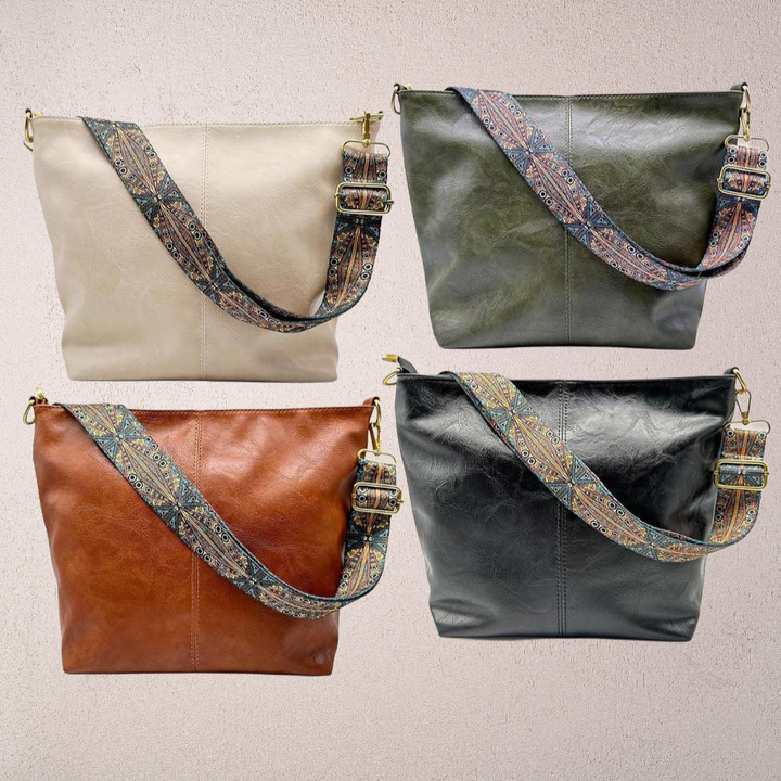 Sophia Elegant Strap Tote Bag, view 6 - Elena Harper